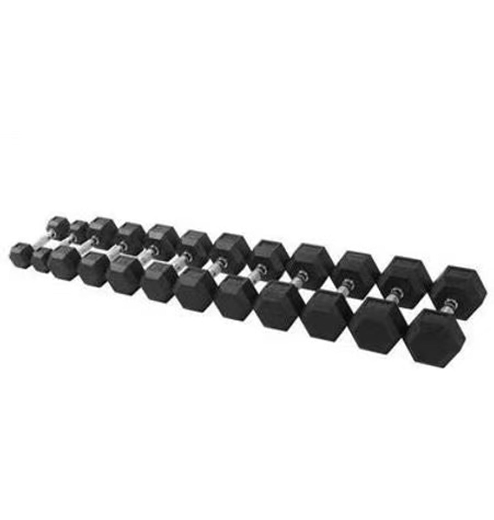 QMAX Fitness 210 lb Dumbbell Set with Storage Stand