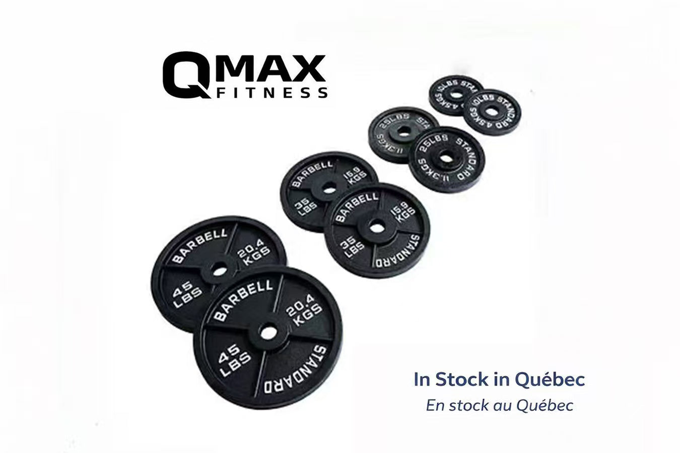 QMAX Cast Iron Olympic Weight Plates $1.2/lb