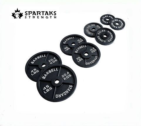 Spartaks Cast Iron Olympic Weight Plates $1.2/lb