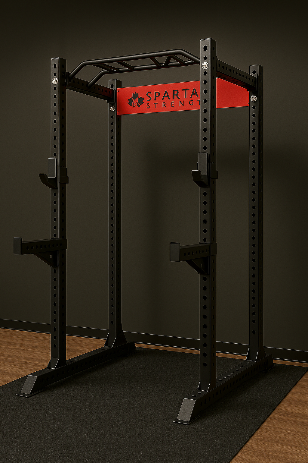 KB2401 Full Cage Squat Rack | 3”x3” 9-Gauge Steel | Heavy-Duty Garage Gym Power Rack