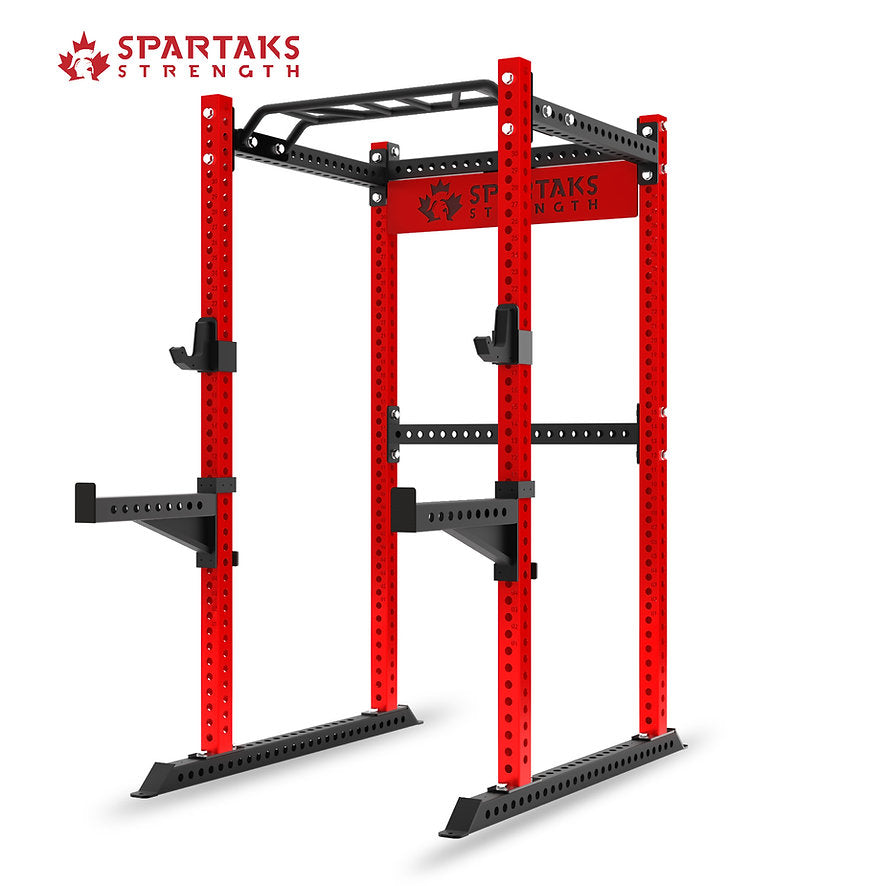 KB2401 Full Cage Squat Rack | 3”x3” 9-Gauge Steel | Heavy-Duty Garage Gym Power Rack