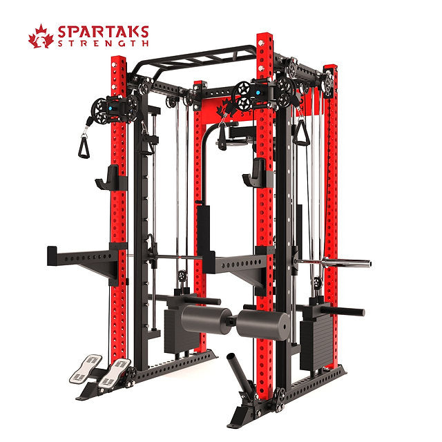 KB2407 – Smith Machine + Pec Deck + Stack Combo | 3"x3" 9-Gauge Steel | All-in-One Trainer