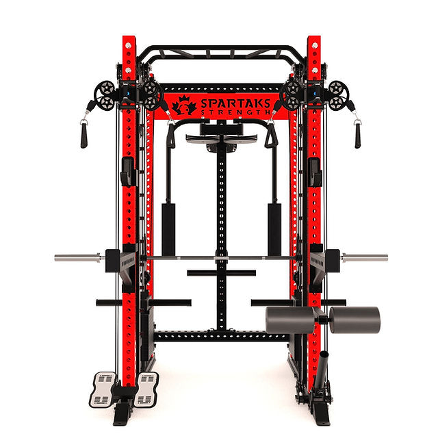 KB2407 – Smith Machine + Pec Deck + Stack Combo | 3"x3" 9-Gauge Steel | All-in-One Trainer