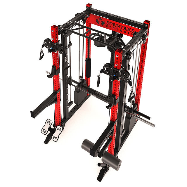 KB2407 – Smith Machine + Pec Deck + Stack Combo | 3"x3" 9-Gauge Steel | All-in-One Trainer