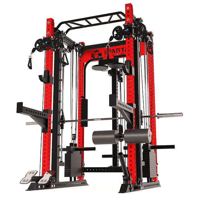 KB2407 – Smith Machine + Pec Deck + Stack Combo | 3"x3" 9-Gauge Steel | All-in-One Trainer