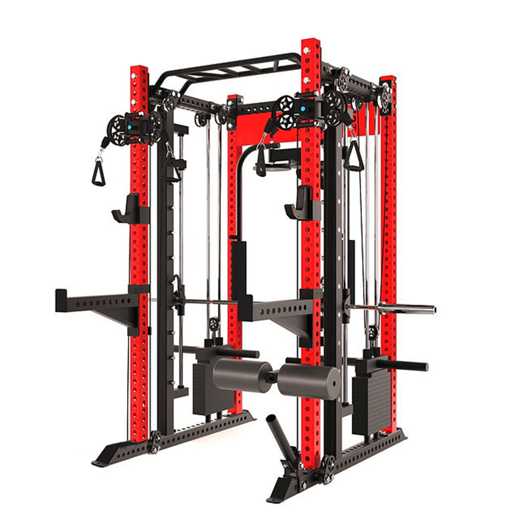 QM1107 – Smith Machine + Pec Deck + Stack Combo | 3"x3" 9-Gauge Steel | All-in-One Trainer
