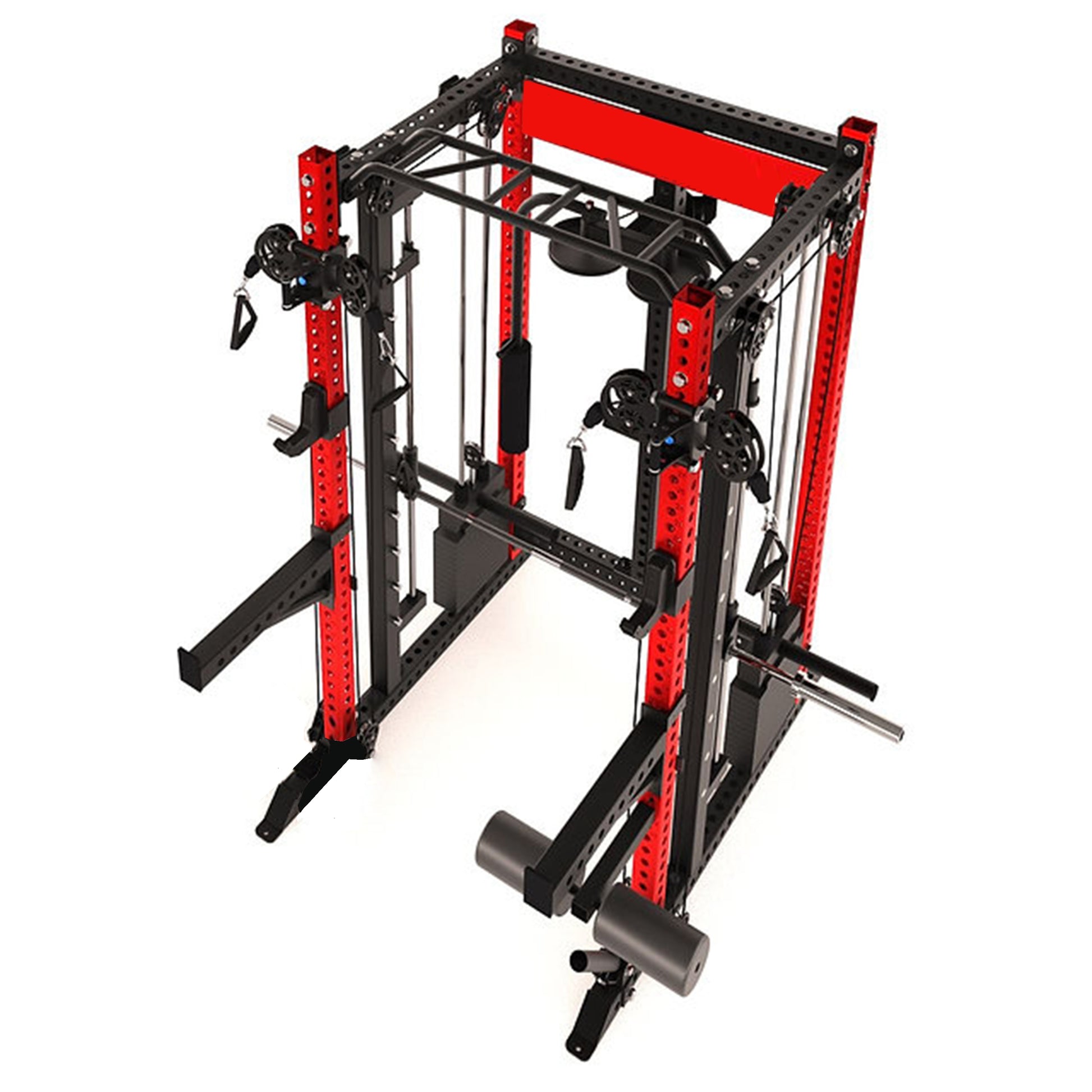 QM1107 – Smith Machine + Pec Deck + Stack Combo | 3"x3" 9-Gauge Steel | All-in-One Trainer