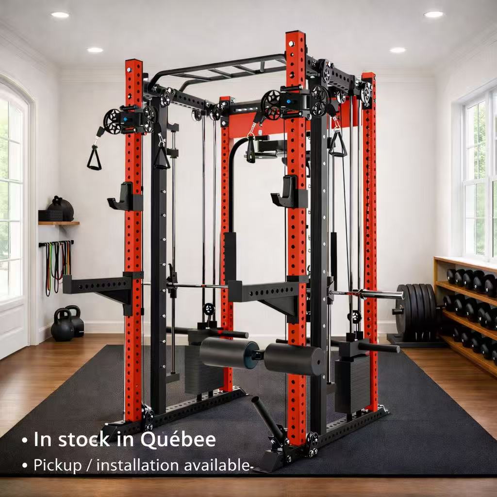 QM1107 – Smith Machine + Pec Deck + Stack Combo | 3"x3" 9-Gauge Steel | All-in-One Trainer