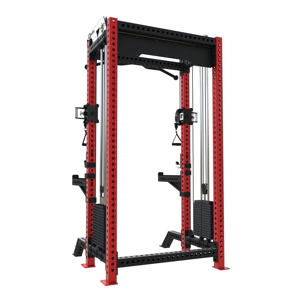 QMAX Classic Functional Trainer, rear three-quarter view