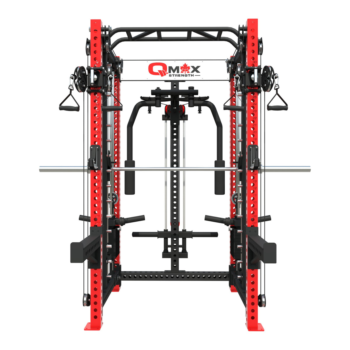 QMAX Dual-Handle 3-in-1 with Pec Deck, front view